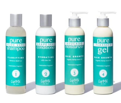 Watermelon Wash + Go System with Organic Argan Oil for Softening Hair (Step 1 - 4)