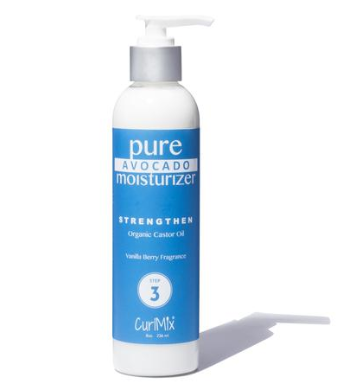 Pure Avocado Moisturizer with Organic Castor Oil for Strengthening Hair & Vanilla Berry Fragrance