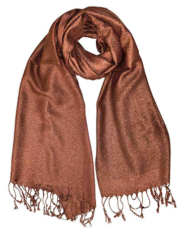 Copper Metallic Pashmina Scarf